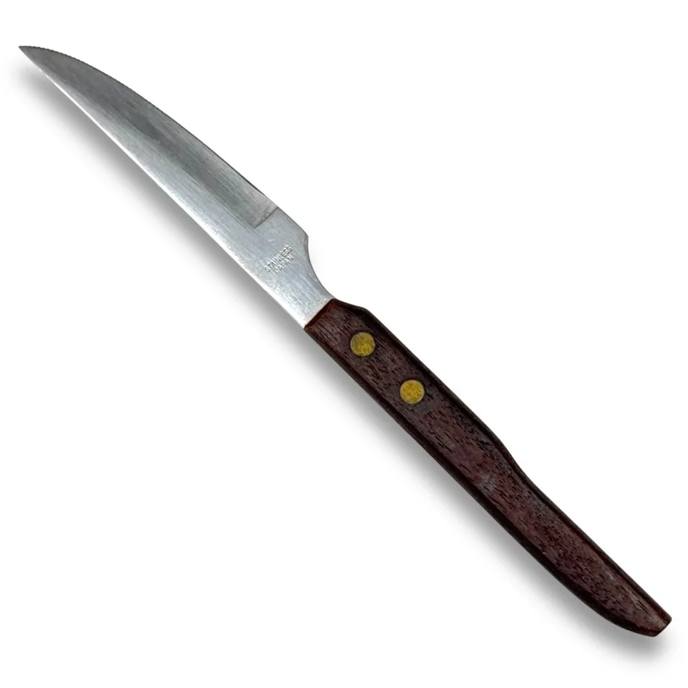 Royalton Steak Knife Stainless Steel Serrated Blade Wood Handle Japan 8.25 inch